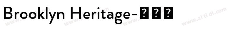 Brooklyn Heritage字体转换